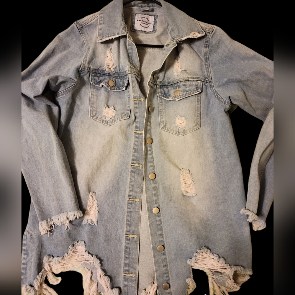 Distressed Jean Jacket